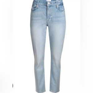 Frame Denim Le Straight High Kerwin Light Blue Jeans sz 25 NWT